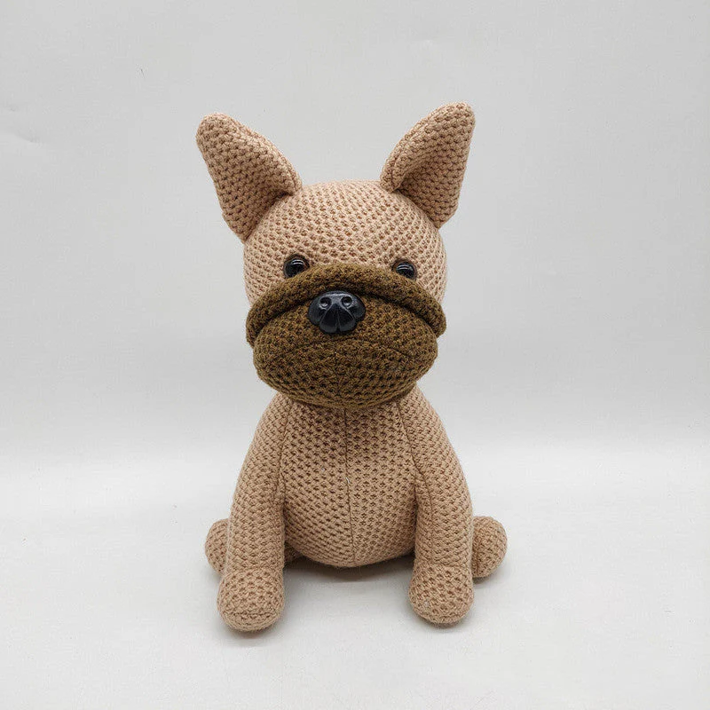 Yarn Bear Doll Wedding Celebration Doll Cute Plush Knitted Toy For Kids As A Gift - Image 7