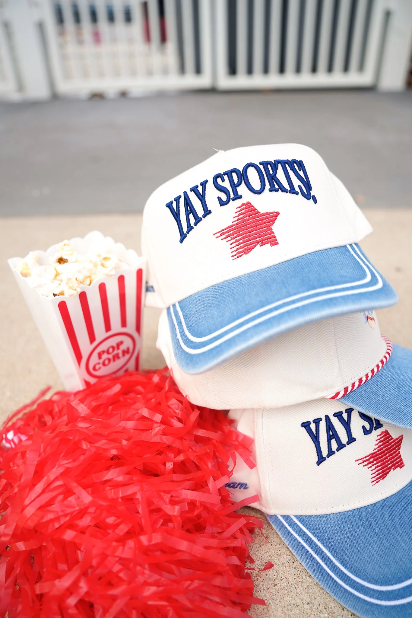 Yay Sports! - Denim Vintage Trucker Hat - Image 4
