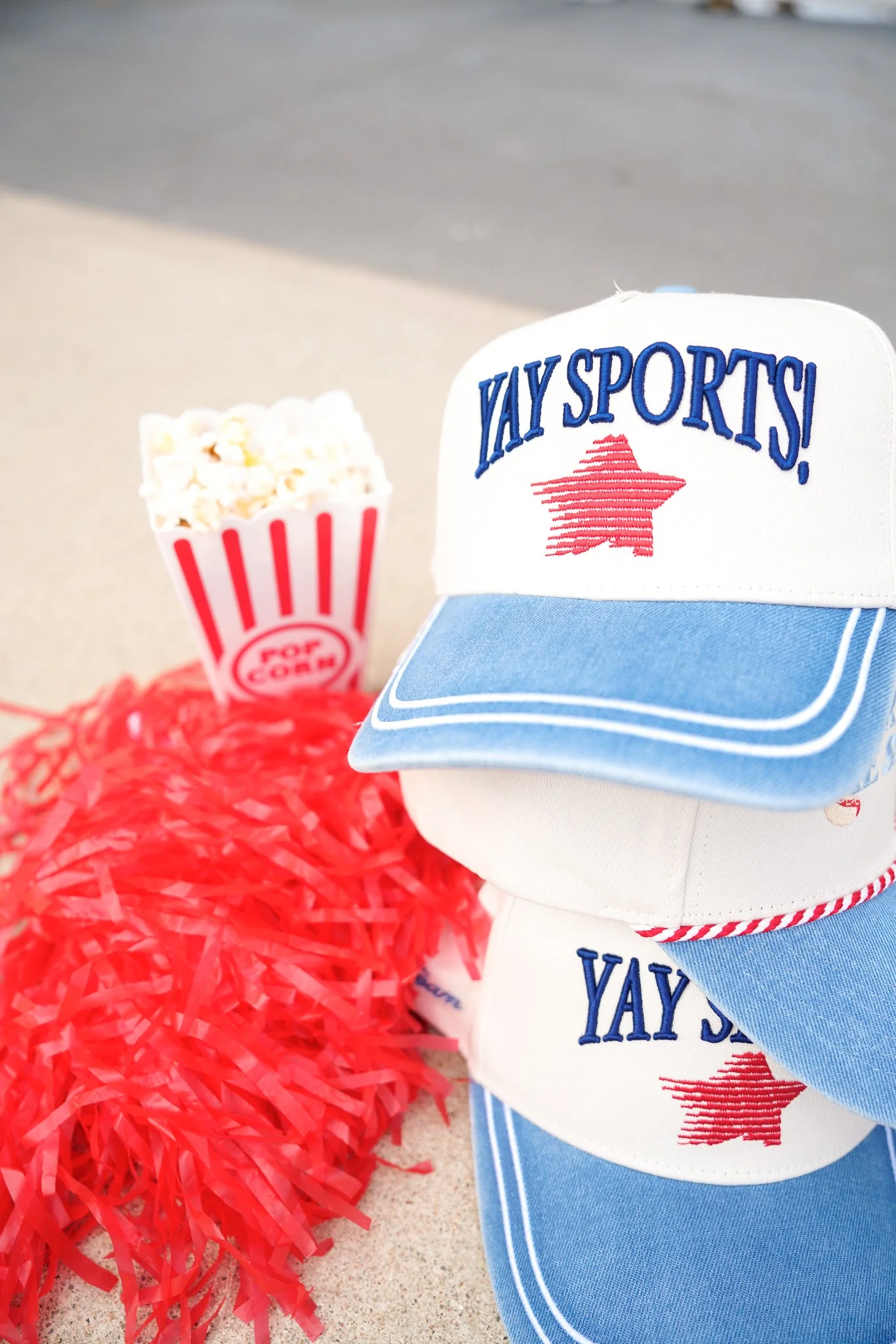 Yay Sports! - Denim Vintage Trucker Hat - Image 8