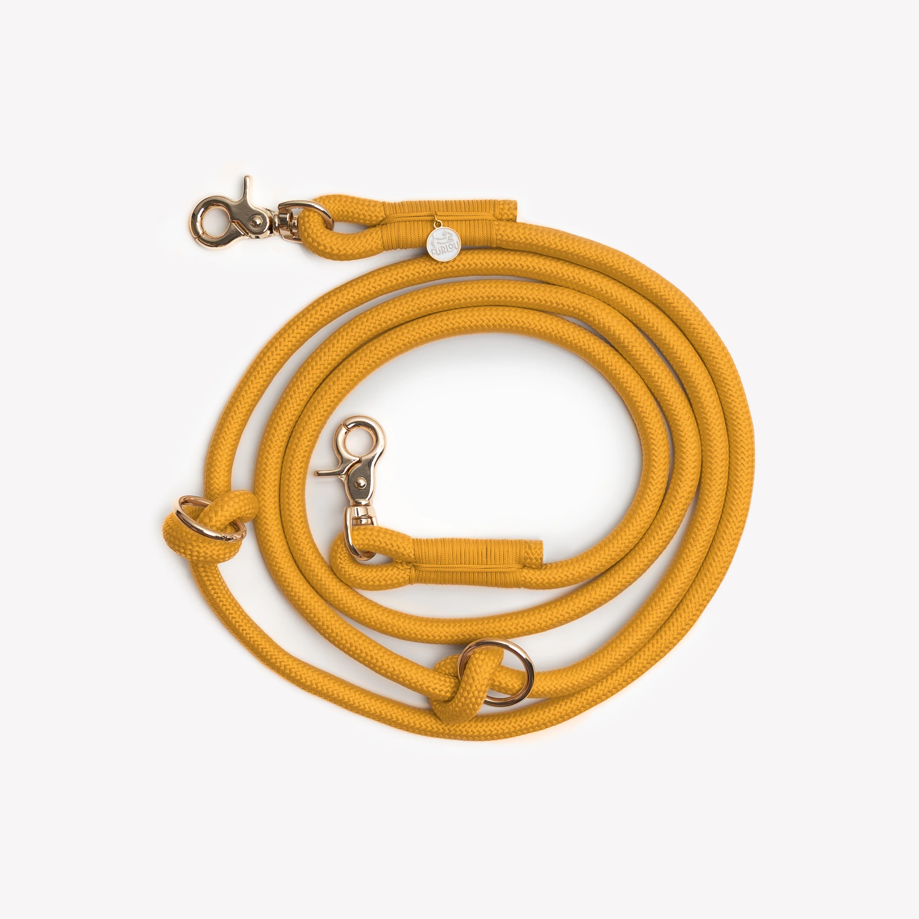 'Yellow' - Hands Free Braided Leash - Image 2