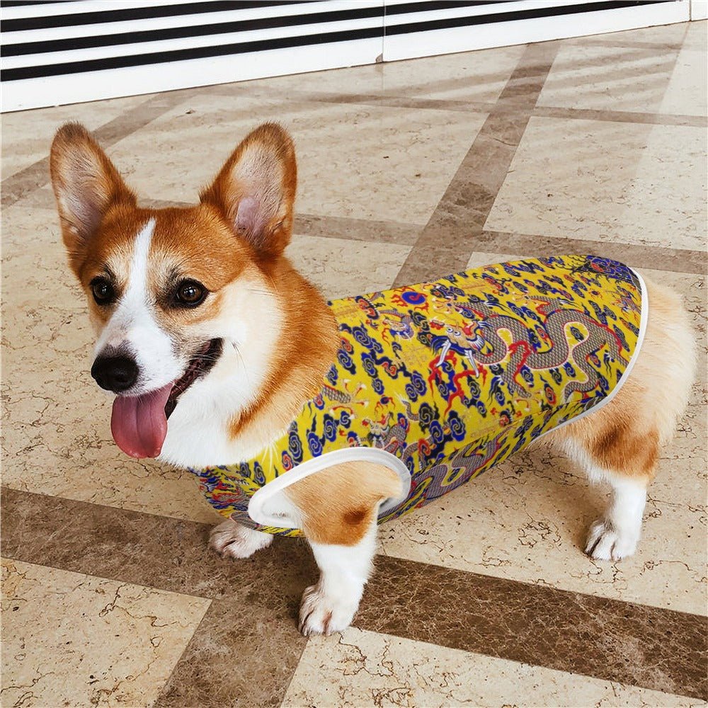 Yellow Imperial Dragon Pet Vest - Image 2