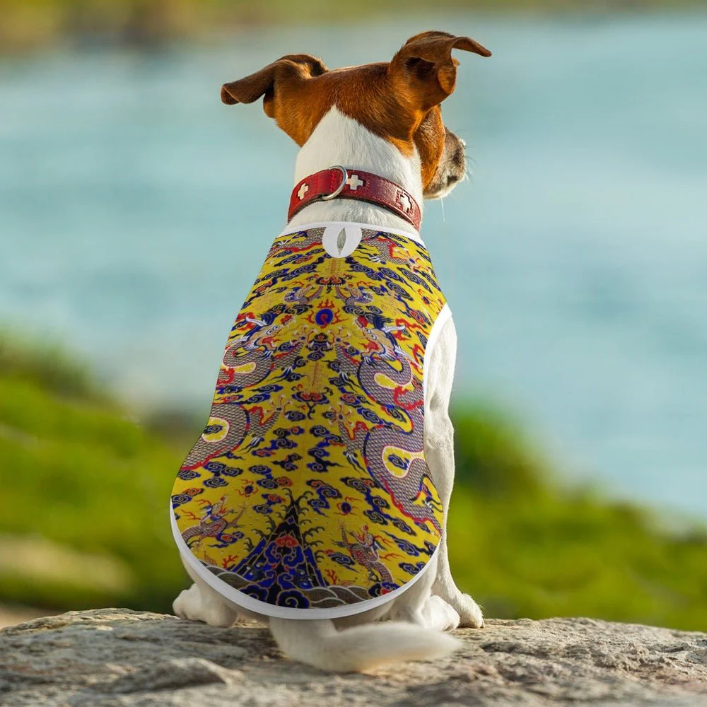 Yellow Imperial Dragon Pet Vest - Image 5
