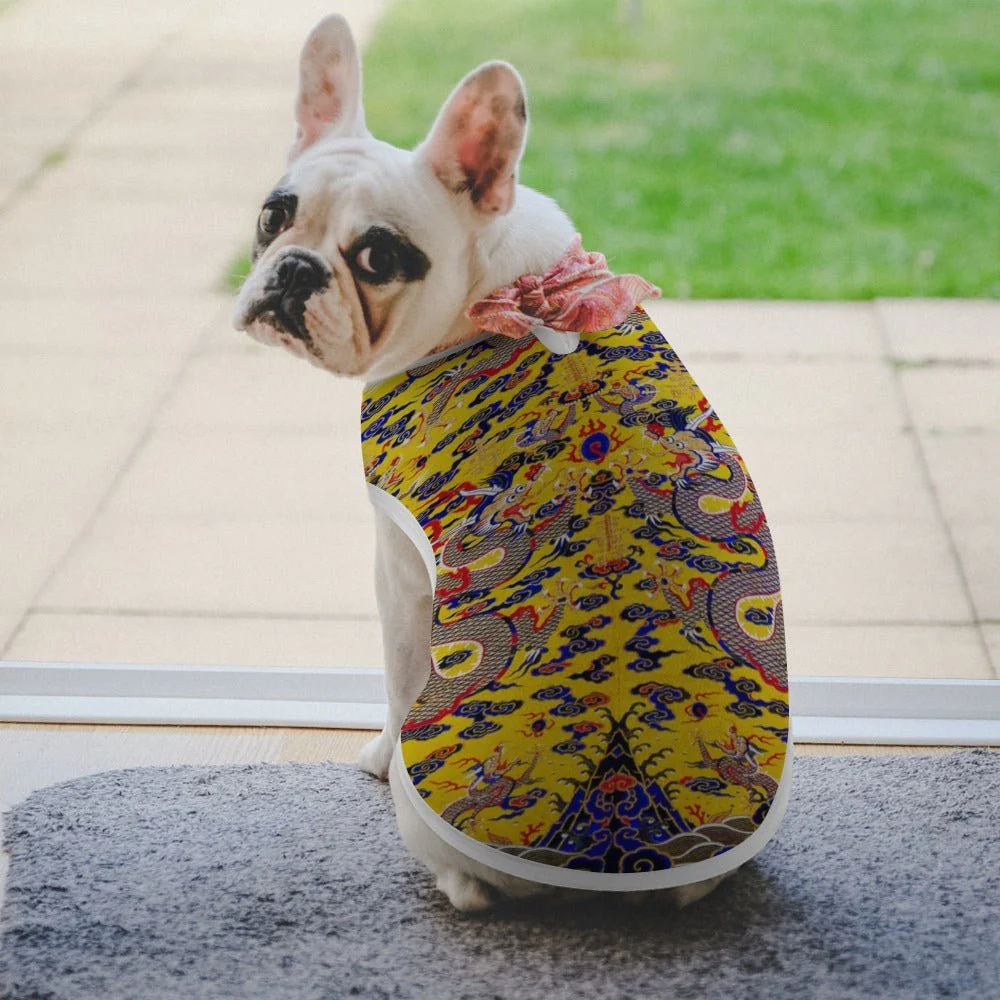 Yellow Imperial Dragon Pet Vest - Image 6