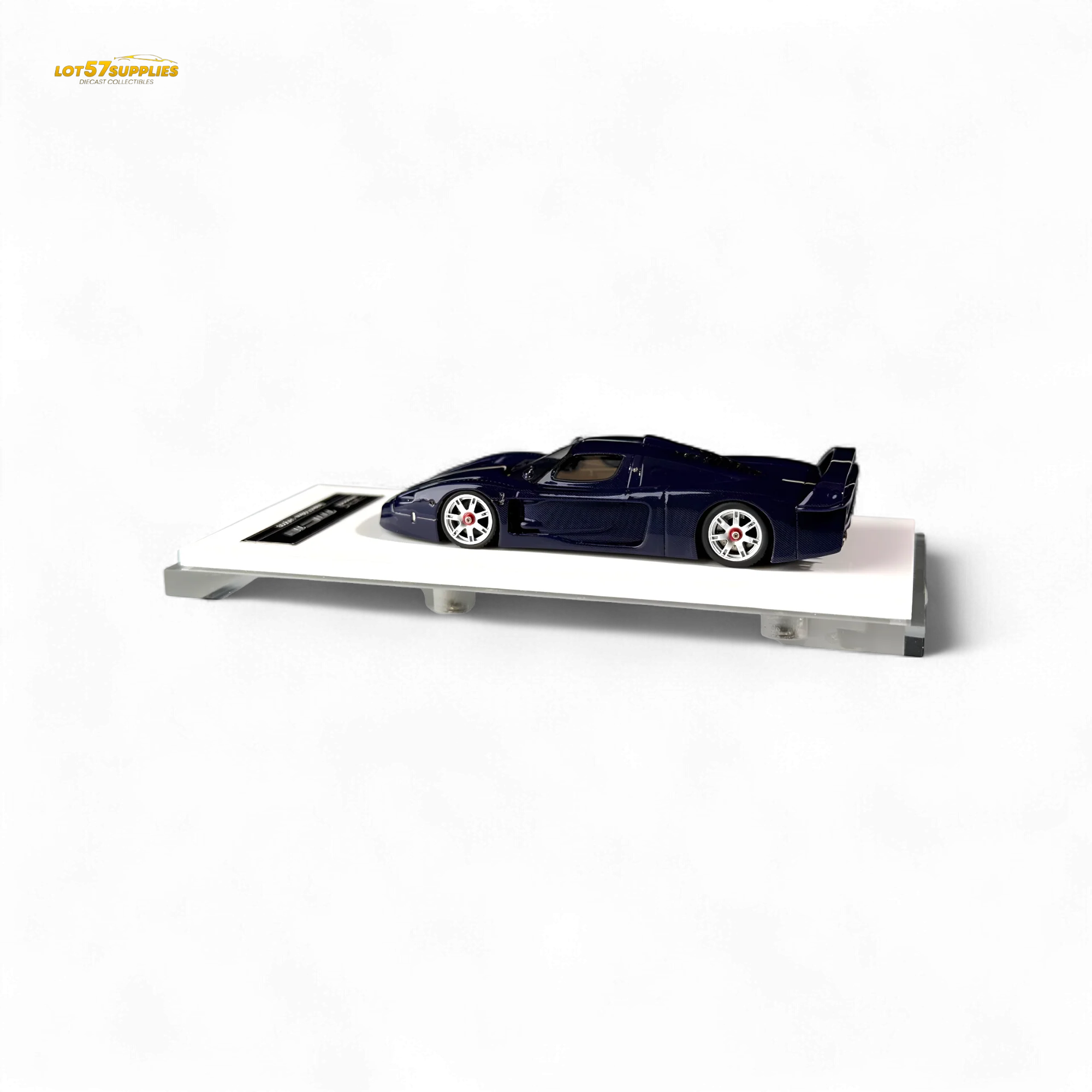 YM Model Maserati MC12 Stradale Corsa Blue Carbon 1:64 - Image 4