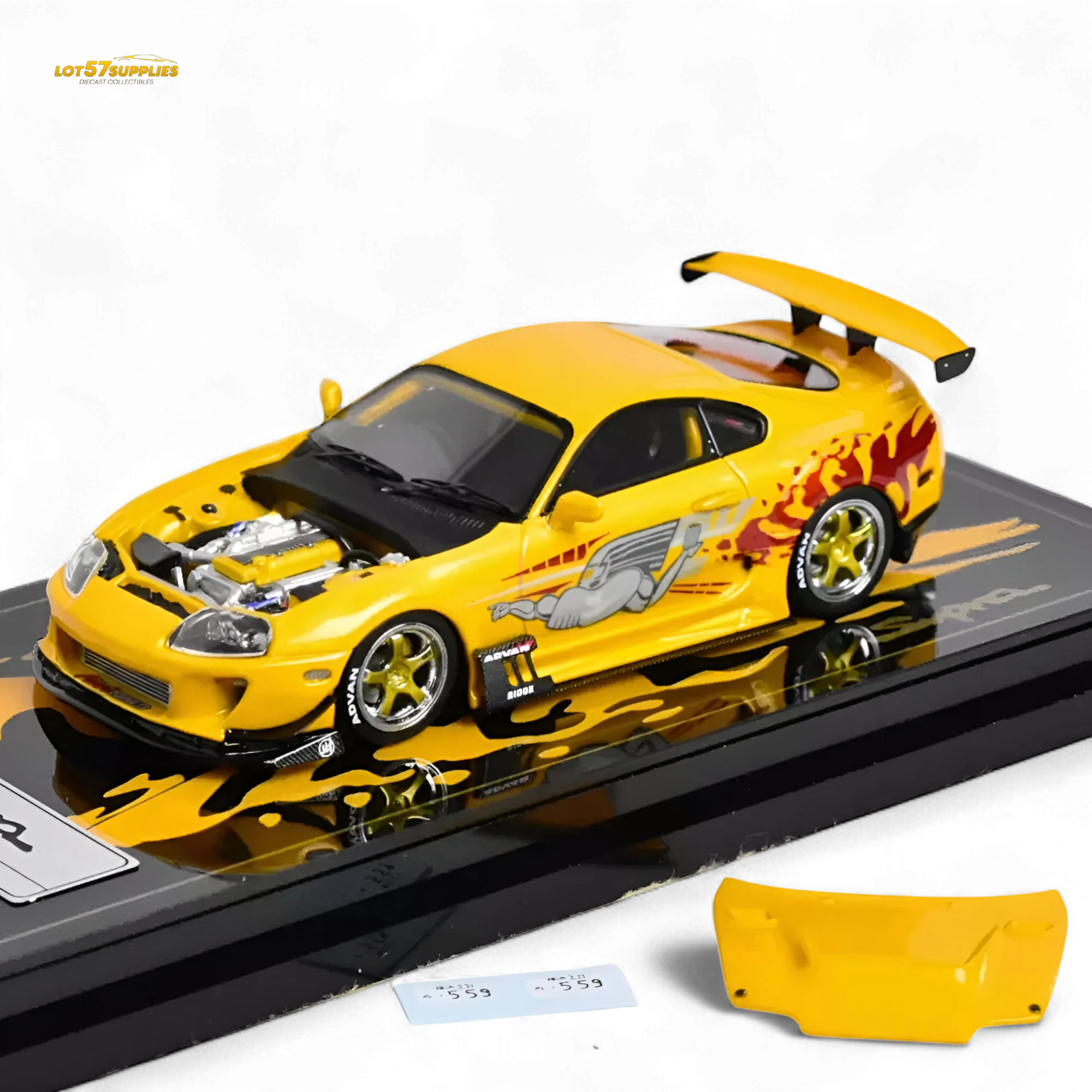 YM Model Toyota Supra JZA80 Paul Walker Tribute 1:64 - Image 3