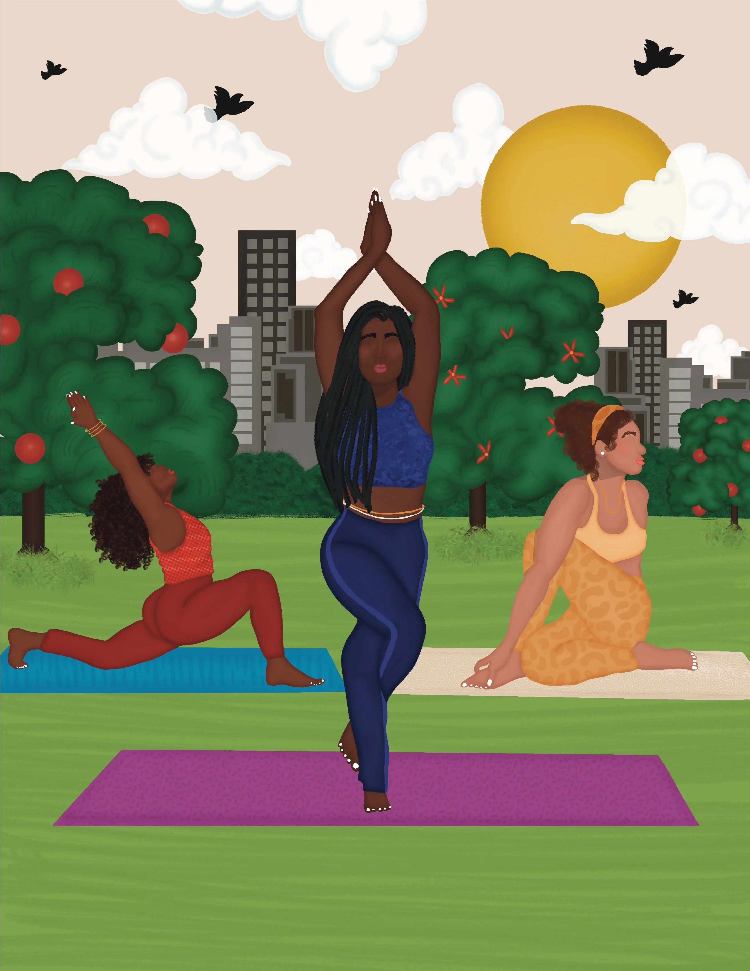 Yoga In The Park | 48 Piece Puzzle & Candle Gift Set - Image 3