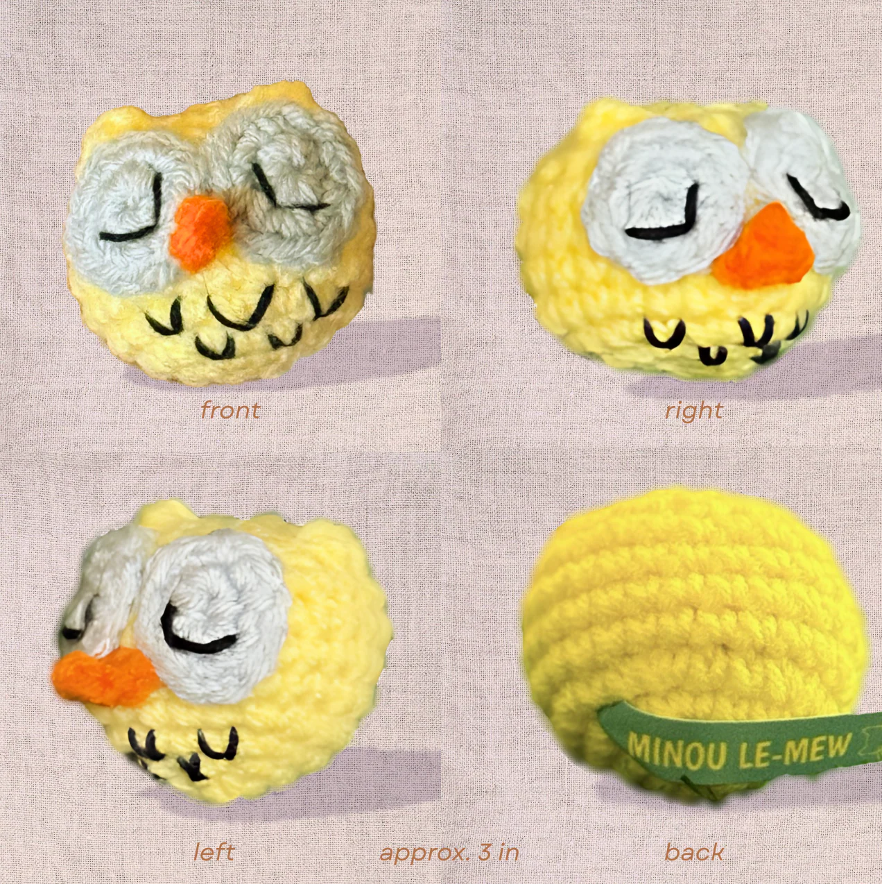 Yolk the owl | lightweight cat toy - Image 3