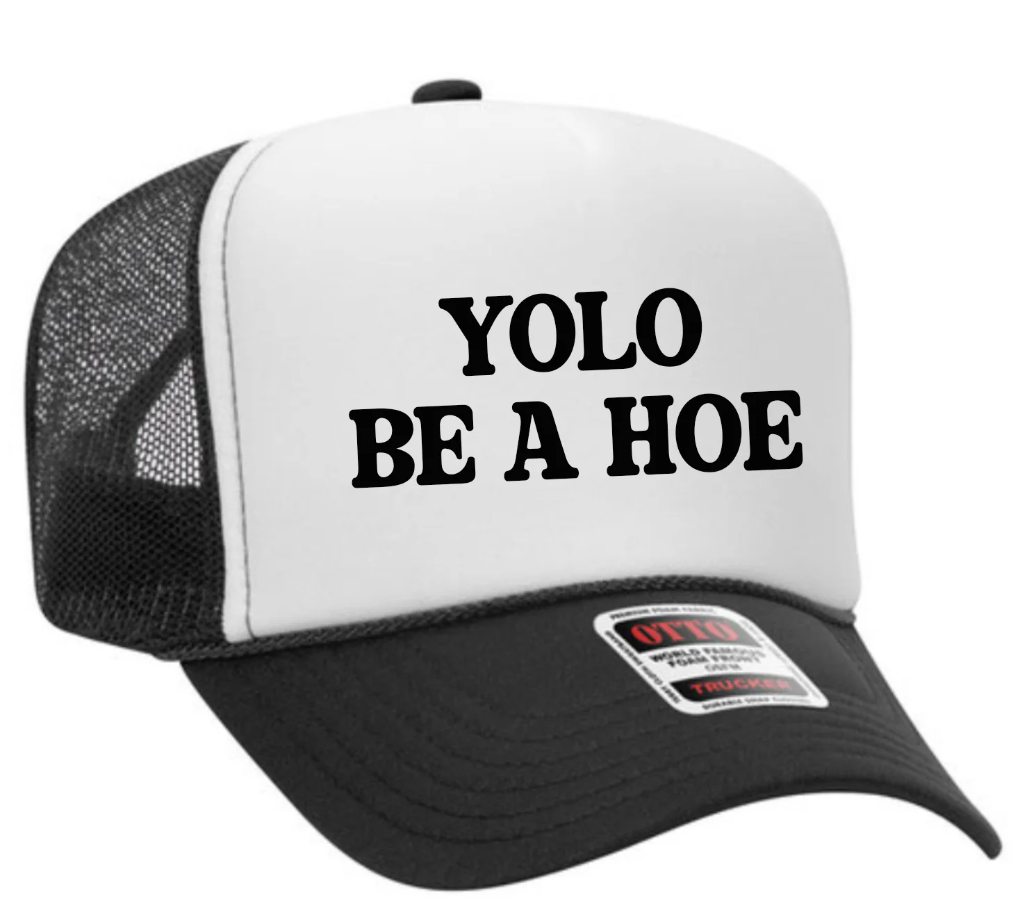 YOLO Be a Hoe Adult Otto Foam Trucker Hat - Image 38