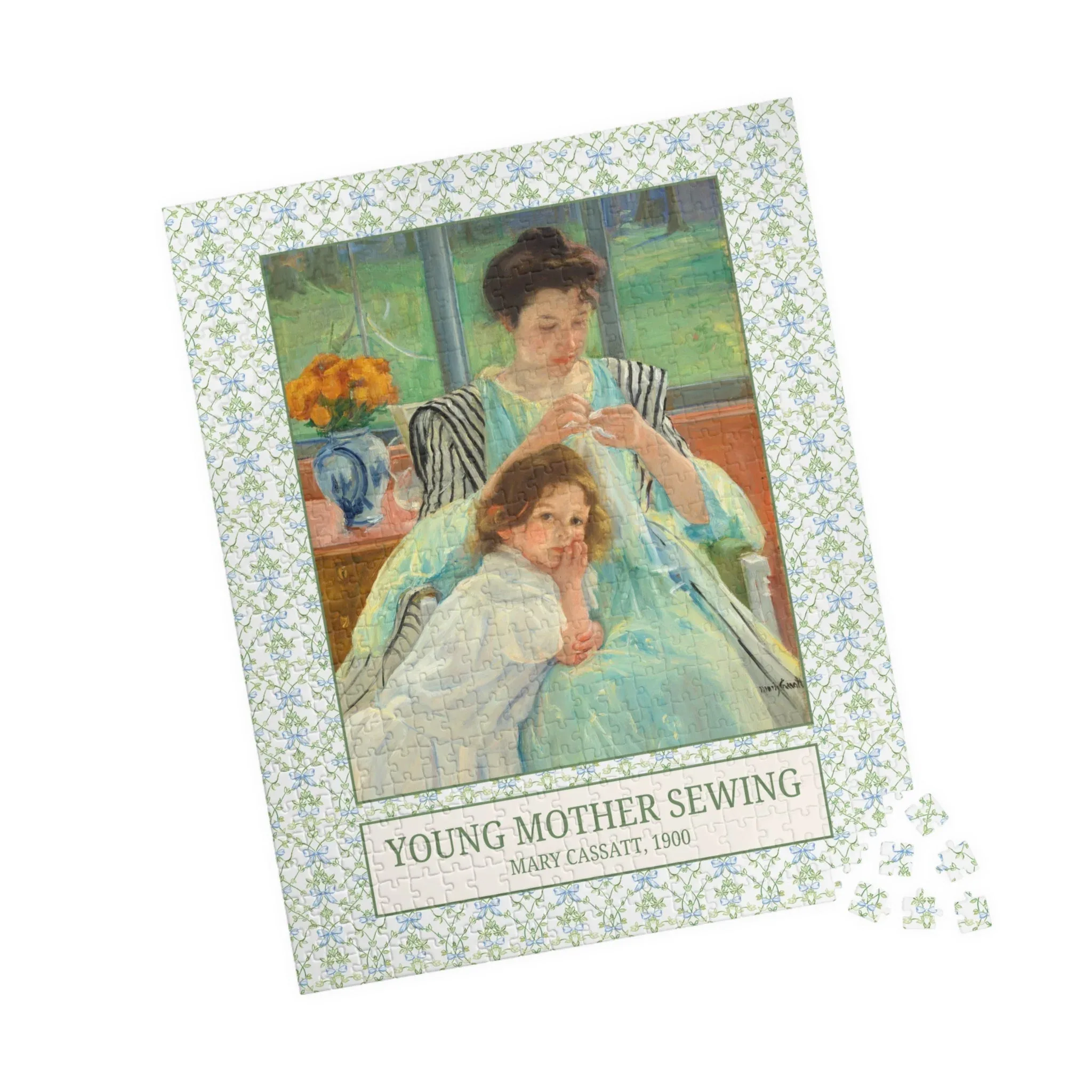 Young Mother Sewing by Mary Cassatt - Image 11