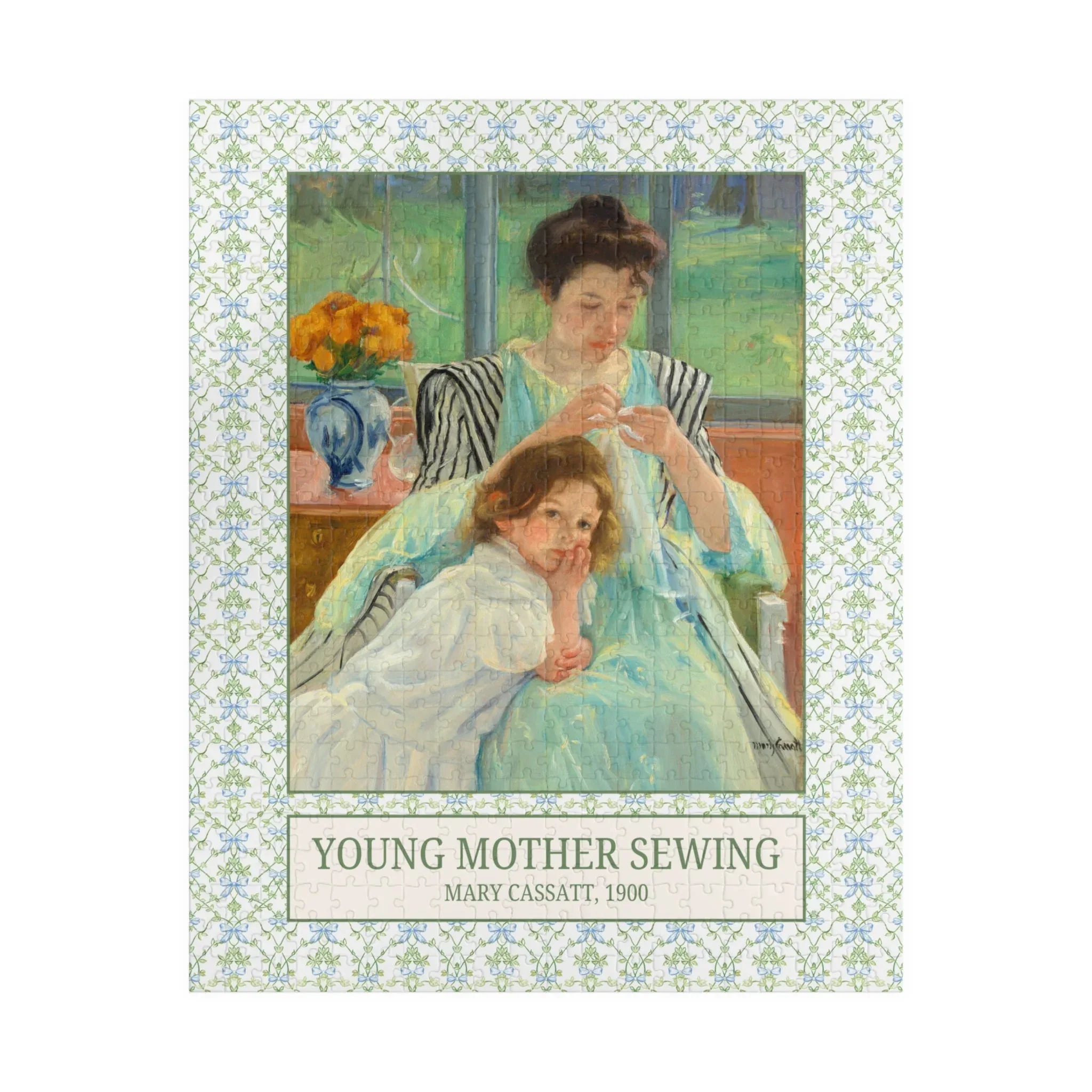 Young Mother Sewing by Mary Cassatt - Image 3