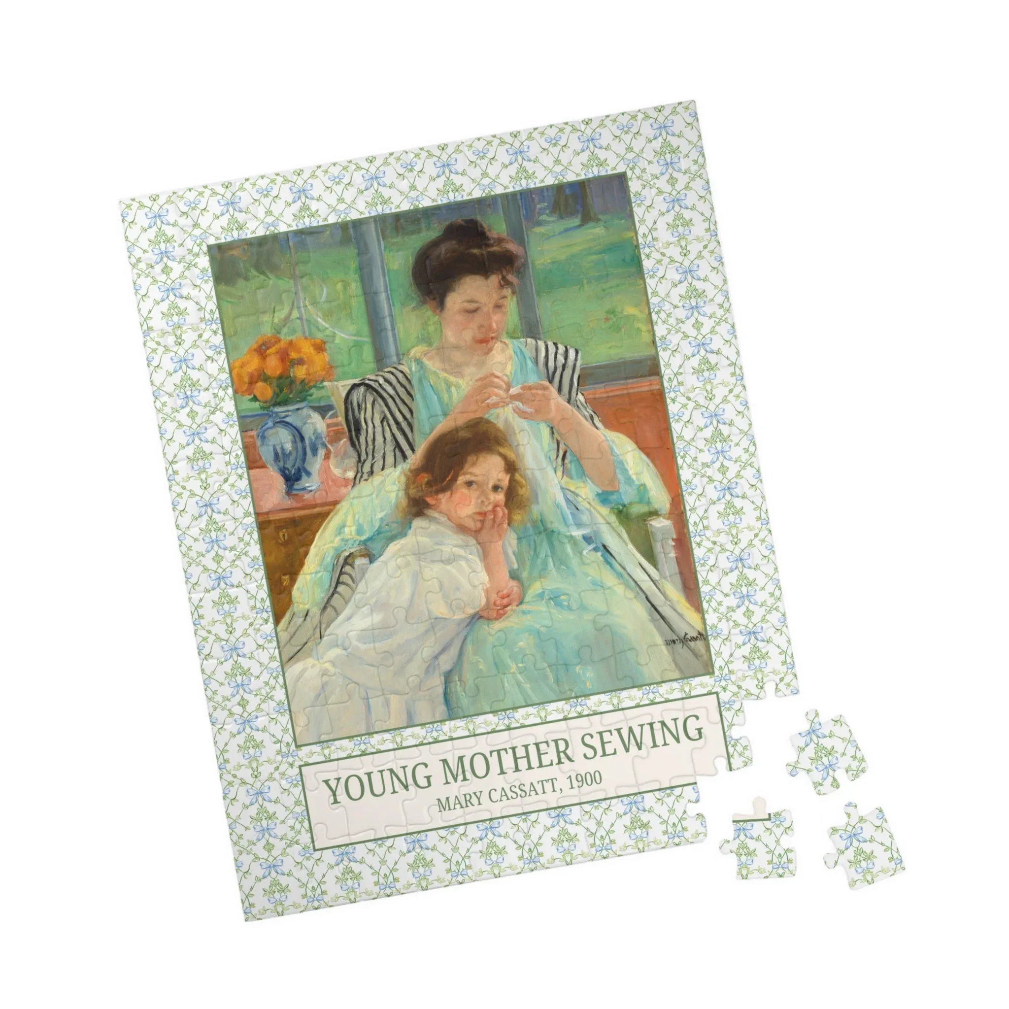 Young Mother Sewing by Mary Cassatt - Image 5