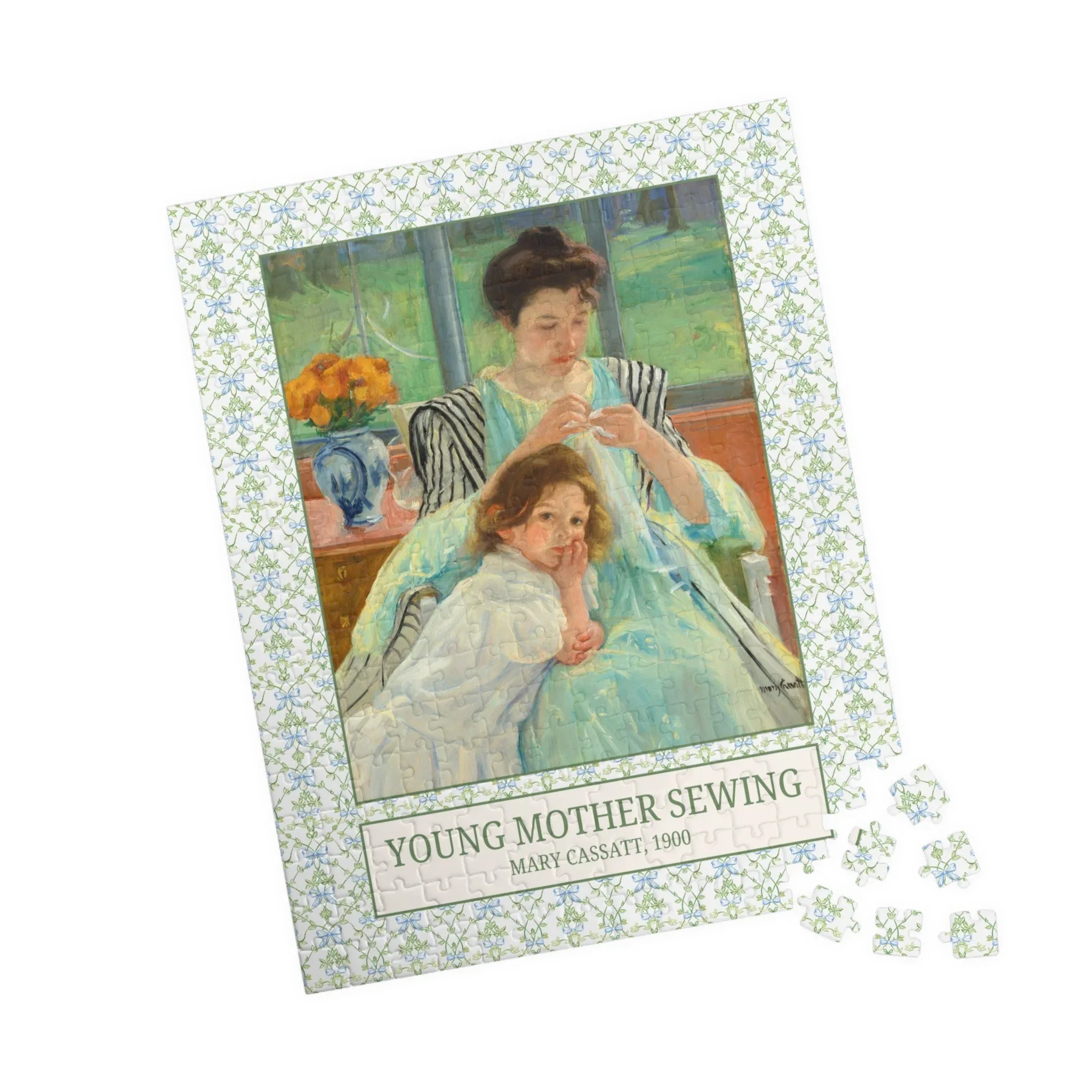 Young Mother Sewing by Mary Cassatt - Image 8