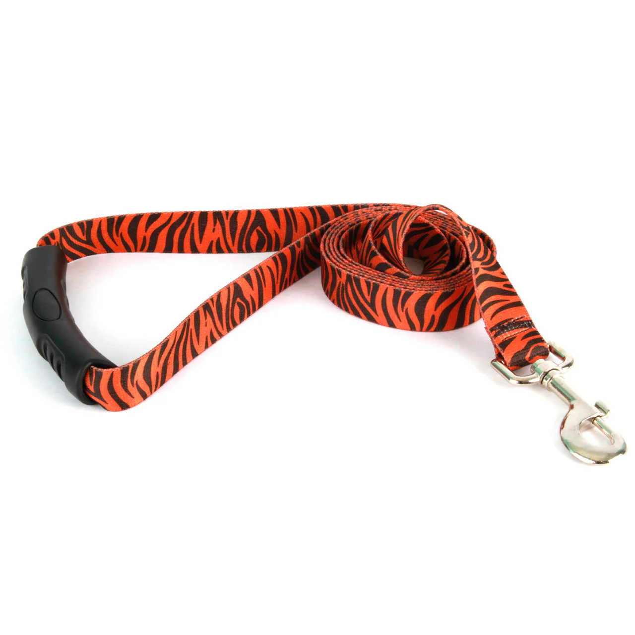 Zebra Print Rust Dog Leash - Image 3
