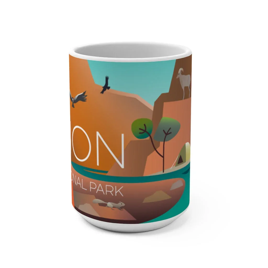 ZION NATIONAL PARK 11 OZ OR 15 OZ CERAMIC MUG - Image 2