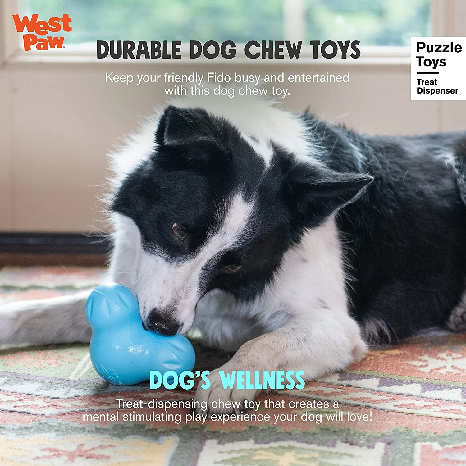 Zogoflex Tux Treat Dispensing Dog Chew Toy - Image 4