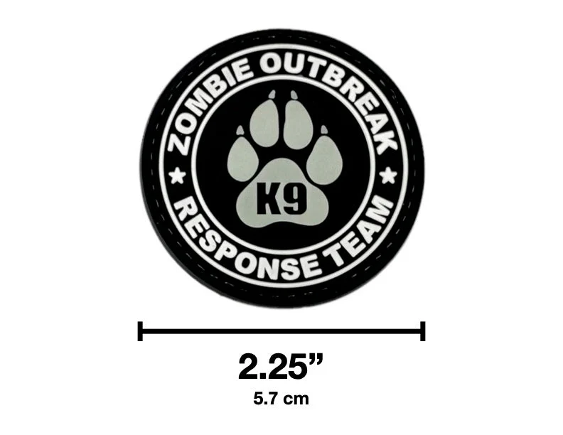 ZOMBIE OUTBREAK Glow PVC Morale Patch - Image 2
