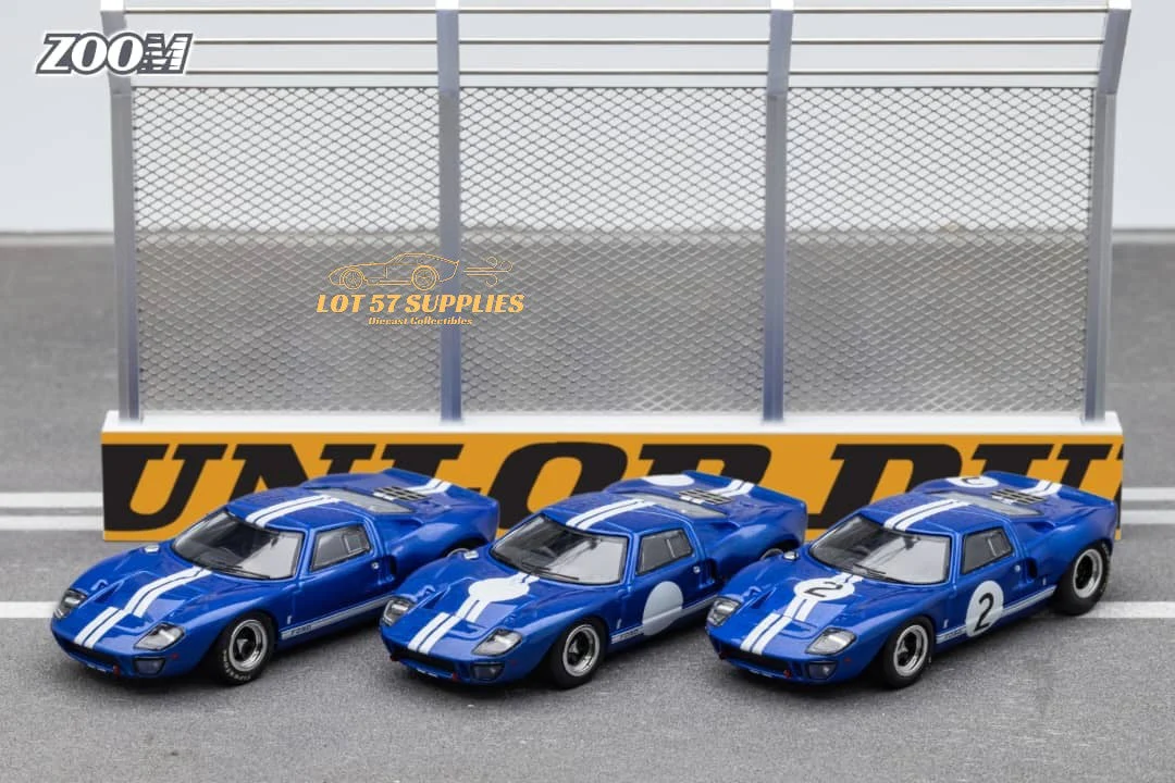 Zoom Ford GT40 MK1 Blue #2 1:64 - Image 4