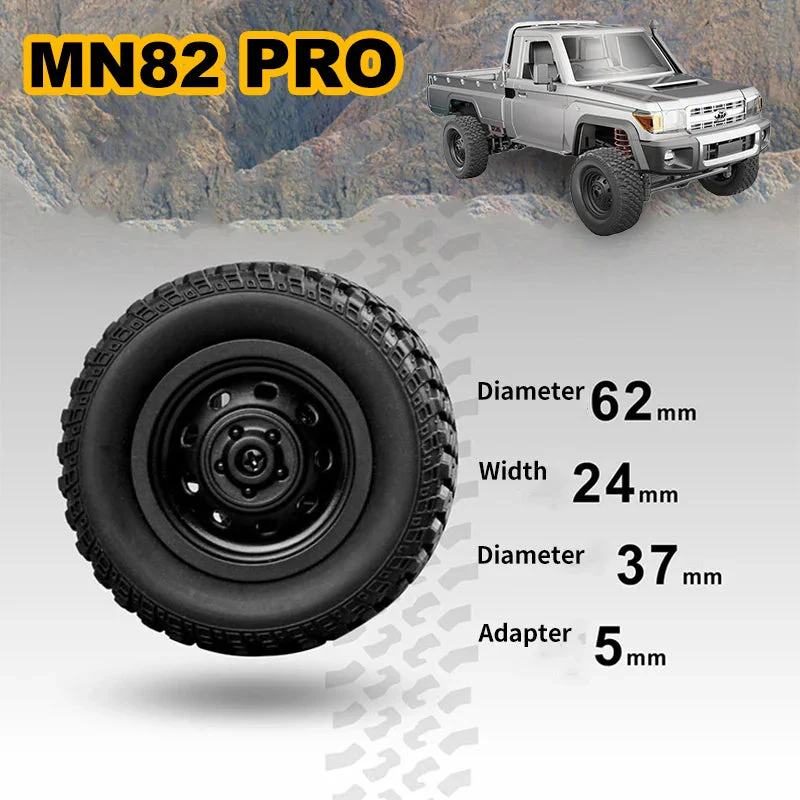 ZWN 1:12 Full Scale RC CAR MN82 Upgraded MN82 PRO Controllable Headlights 2.4G 4WD Off-Road Car Pick Up Truck Toy for Kids Gifts - Image 6